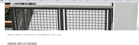 Enduro-Kote XL Sand Finish with Siltstone color coat