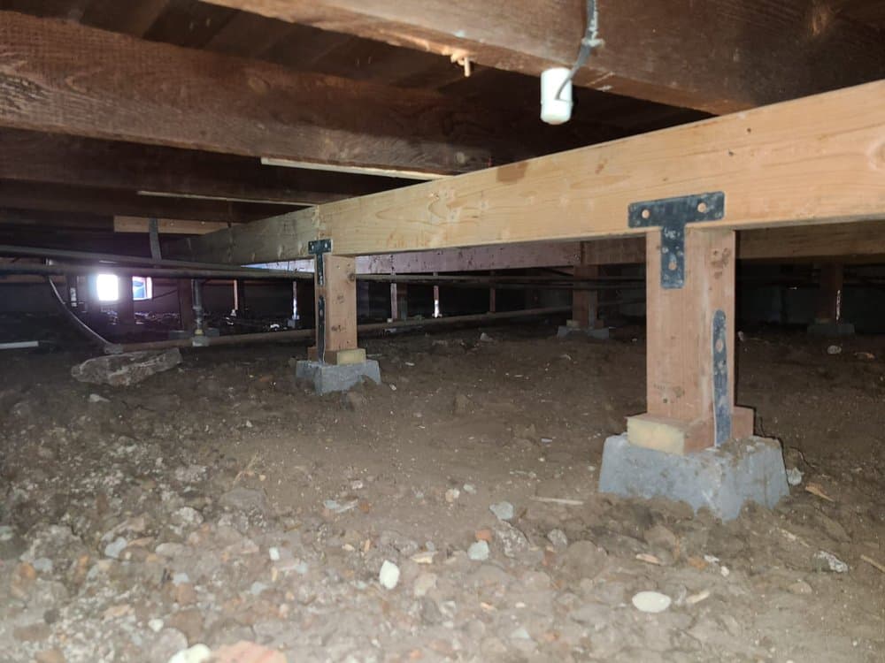 Crawl Space Pier Repair — Structural Beam Support — photo 2