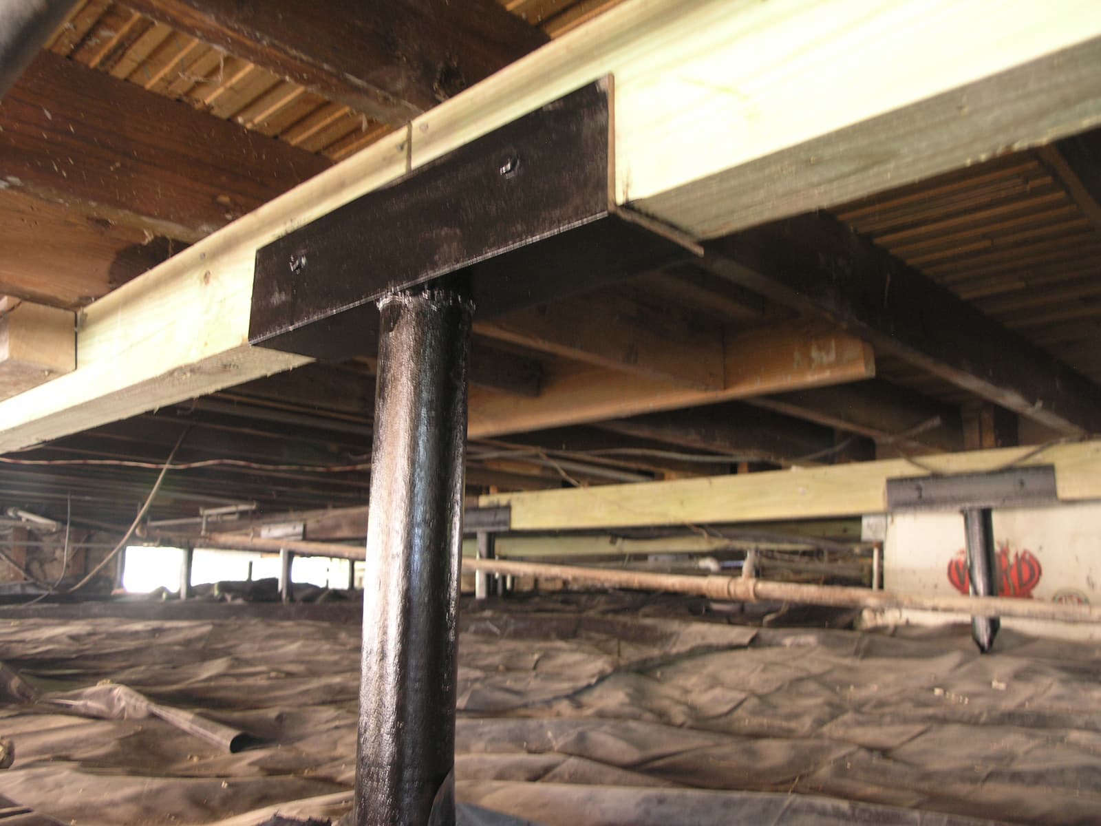 Crawl Space Pier Repair — Structural Beam Support — photo 1
