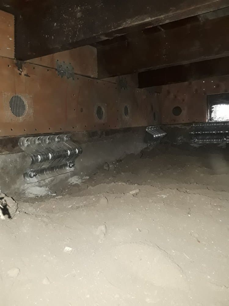 Seismic retrofitting cripple wall bracing and foundation bolting on Southern California home